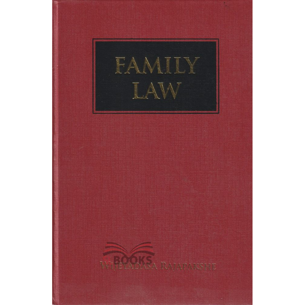 Family Law by Dr. Wijeyadasa Rajapakshe