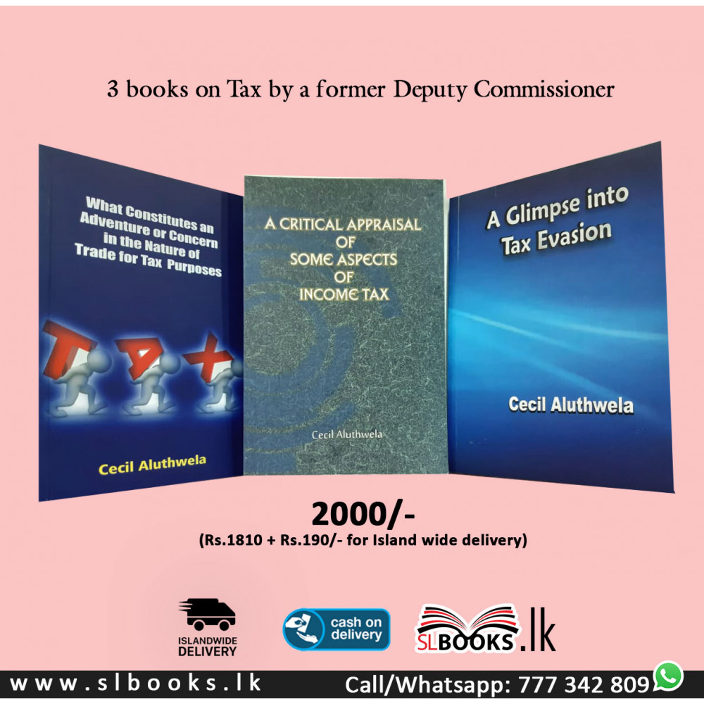 3 books on Tax by a former Deputy Commissioner