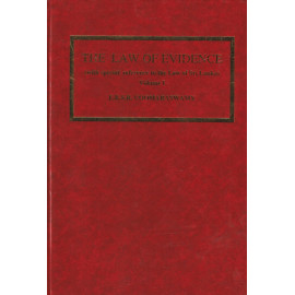 The Law of Evidence - Volume - 01 by E.R.S.R. Coomaraswamy