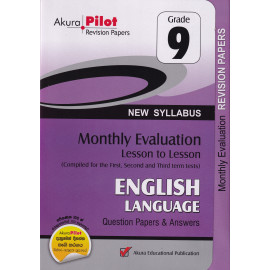 English Language - Monthly Evaluation - New Syllabus - Grade 9 - Akura