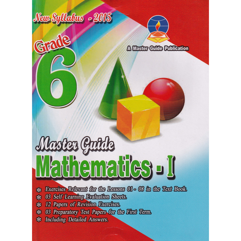 Mathematics 1 - Grade 6 - 2015 New Syllabus - Master Guide