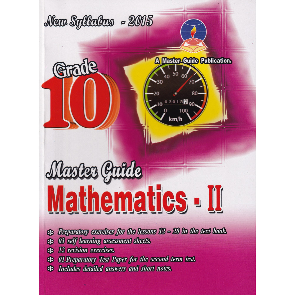 Mathematics 2 - Grade 10 - 2015 New Syllabus - Master Guide