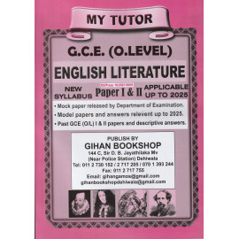 English Literature - G.C.E.(O.Level) - My Tutor