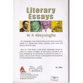 Literary Essays by W.A. Abeysinghe