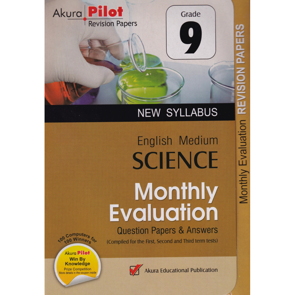 Science - Monthly Evaluation - New Syllabus - Grade 9 - Akura