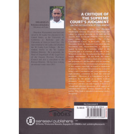 A Critique Of The Supreme Court's Judgment - On The Dissolution Of Parliament by Dharshan Weerasekera