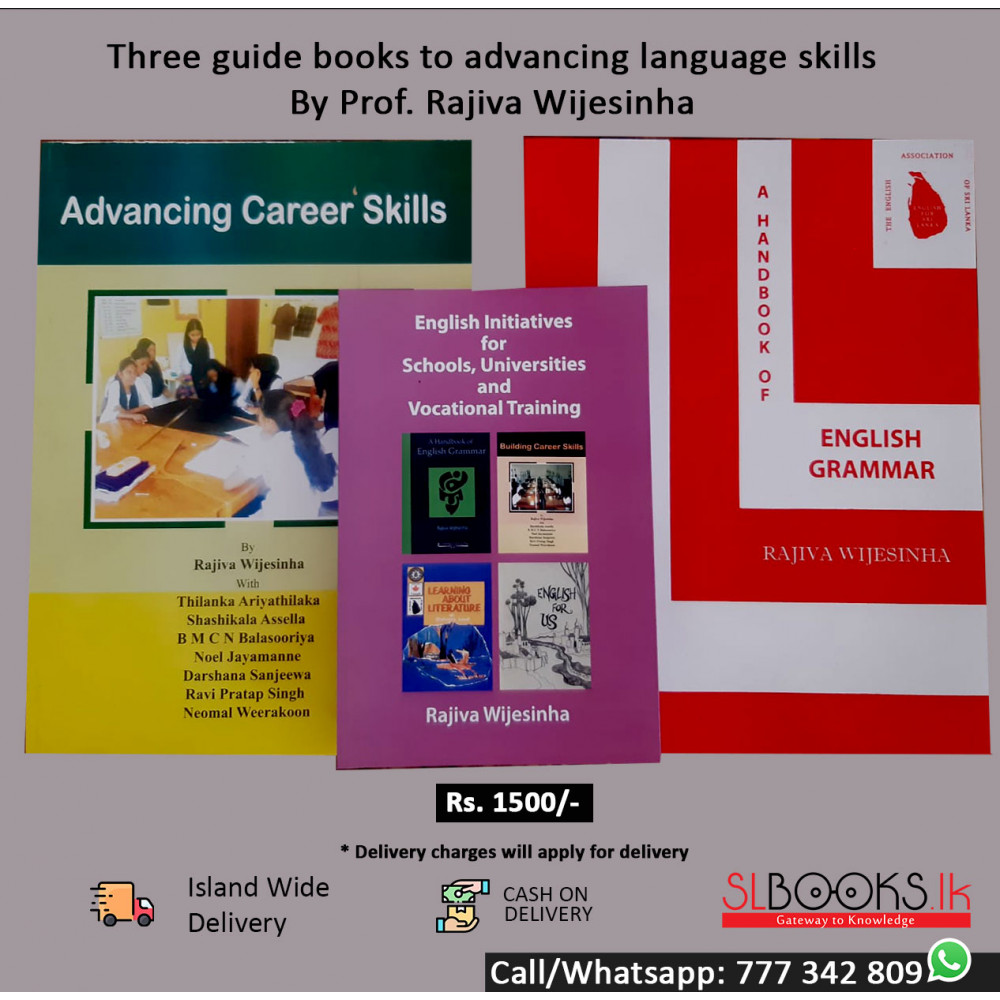 Three guide books to advancing language skills by Prof. Rajiva Wijesinha
