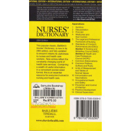 Bailliere's Nurses' Dictionary - For Nurses And Health Care Workers by Barbara F Weller