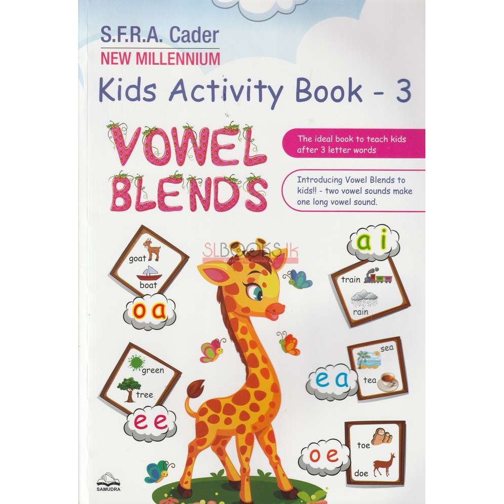 New Millennium Kids Activity Book 3 - Vowel Blends by S.F.R.A. Cader